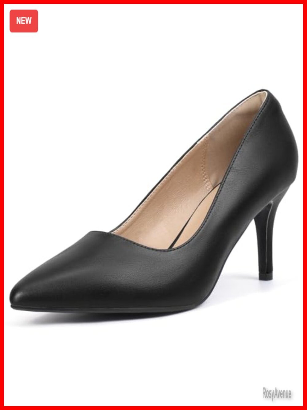 IDIFU Women's Pointed Toe Stiletto High Heels Comfort Pumps Dress Shoes